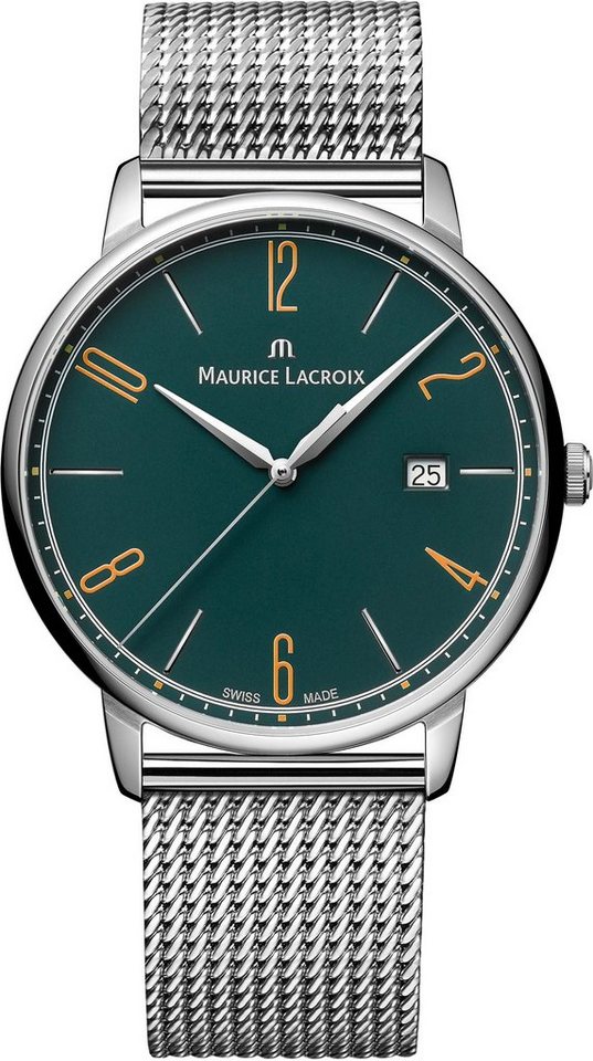 MAURICE LACROIX Quarzuhr Eliros Quarz Date, EL1118-SS006-620-1, Armbanduhr, Herrenuhr, Swiss Made von MAURICE LACROIX