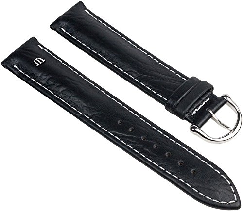 Maurice Lacroix Büffelkalb-Chrono XL Uhrenarmband Kalbsleder Band -Farbvarianten, Farbe:schwarz von MAURICE LACROIX