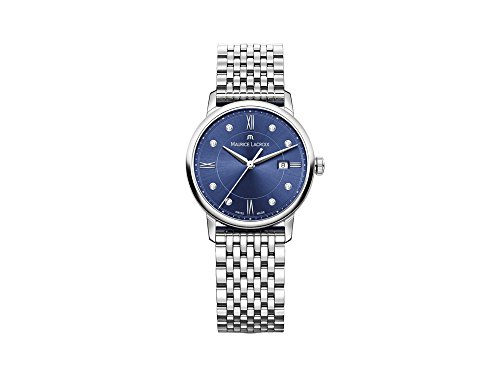 Maurice Lacroix Eliros Date Ladies Quartz Uhr, Blau, 30mm, Diamonds von MAURICE LACROIX