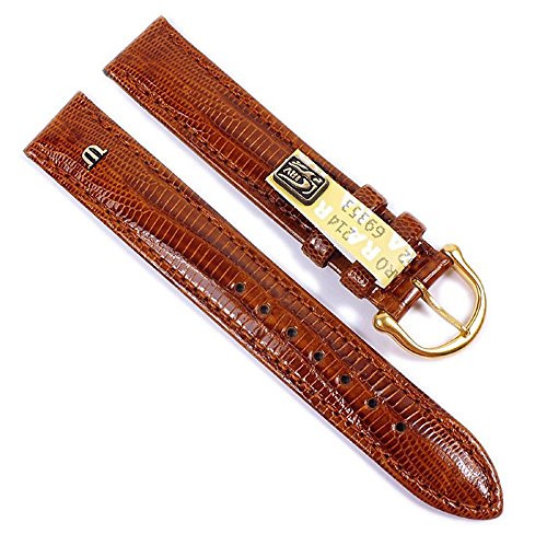 Maurice Lacroix Ersatzband Uhrarmband Echt Teju-Eidechsen-Leder Braun 21550G, Stegbreite:14mm von MAURICE LACROIX