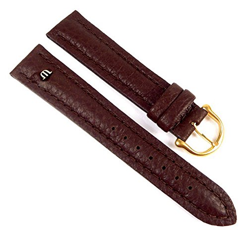 Maurice Lacroix Ersatzband Uhrarmband Leder Tiago braun 21727G, Stegbreite:18mm von MAURICE LACROIX