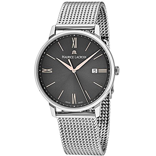 Maurice Lacroix Herren Analog Quarz Uhr mit Edelstahl Armband EL1118-SS002-311-1 von MAURICE LACROIX