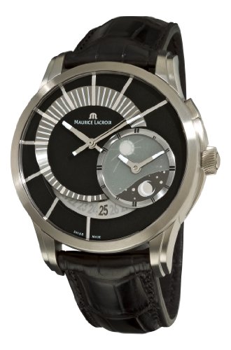 Maurice Lacroix Herren-Armbanduhr PT6108-TT031391 Pontos Decentrique GMT Limited Edition schwarz GMT Zifferblatt von MAURICE LACROIX