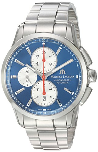 Maurice Lacroix Herren analog Schweizer Automatikwerk Uhr mit Edelstahl Armband PT6388-SS002-430-1 von MAURICE LACROIX