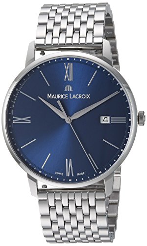 Maurice Lacroix Herren analog Swiss Quartz Uhr mit Edelstahl Armband EL1118-SS002-410-2 von MAURICE LACROIX