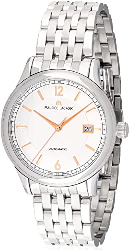 Maurice Lacroix Les Classiques Date Automatik Uhr, Silber, LC6098-SS002-121-1 von MAURICE LACROIX