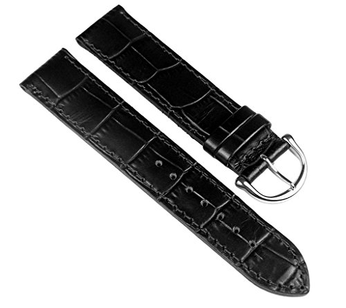 Maurice Lacroix Louisiana Uhrenarmband Leder Band schwarz 19mm 293661910 von MAURICE LACROIX