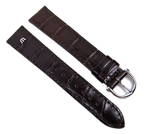 Maurice Lacroix Louisiana XL Uhrenarmband Leder Band Dunkelbraun 20773S, Stegbreite:14mm von MAURICE LACROIX