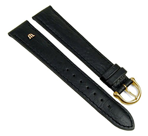 Maurice Lacroix Uhrenarmband Büffelkalb Leder schwarz XL 20898G, Stegbreite:15mm von MAURICE LACROIX