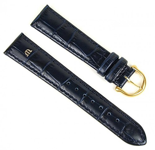 Maurice Lacroix Uhrenarmband Leder Louisiana-Krokooptik blau 18mm 293061850G von MAURICE LACROIX