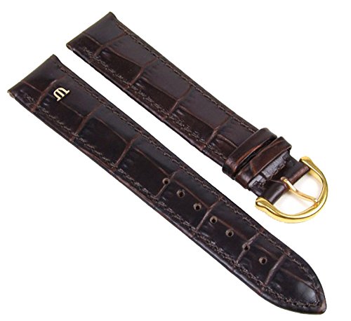 Maurice Lacroix XL Uhrenarmband Kalbsleder Louisiana Optik Dunkelbraun 20mm 19438G von MAURICE LACROIX