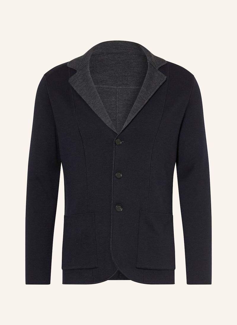 Maurizio  Baldassari Stricksakko Jamaica Extra Slim Fit Zum Wenden blau von MAURIZIO  BALDASSARI