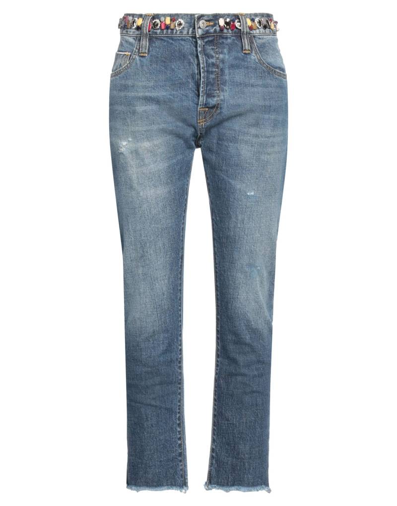 MAURIZIO MASSIMINO Jeanshose Damen Blau von MAURIZIO MASSIMINO