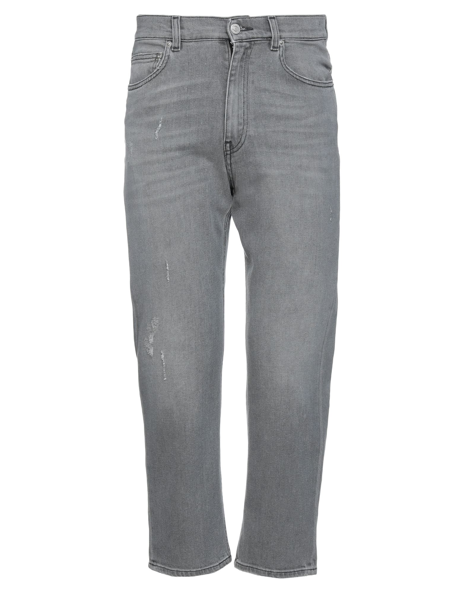 GRIFONI Cropped Jeans Herren Grau von GRIFONI