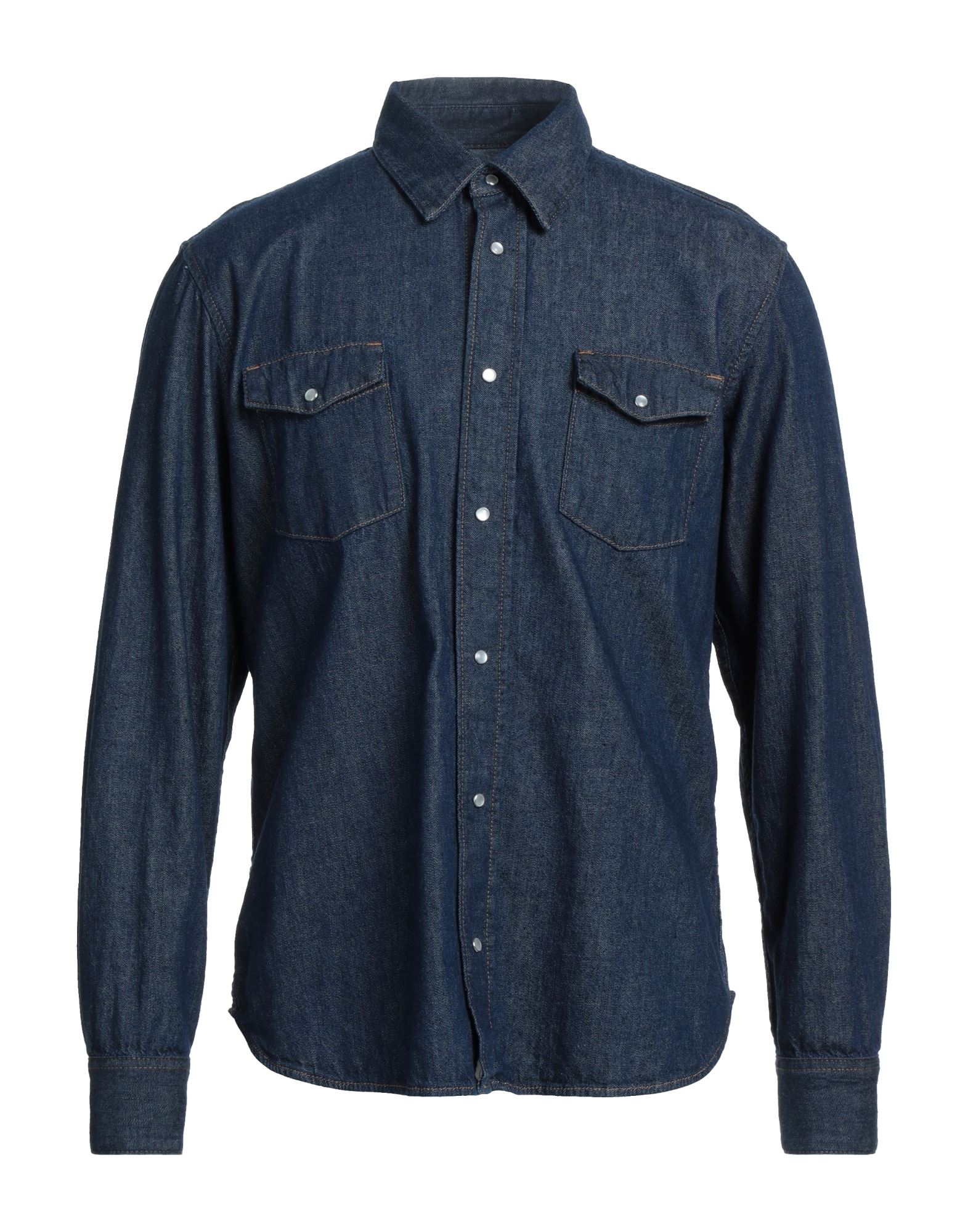 GRIFONI Jeanshemd Herren Blau von GRIFONI