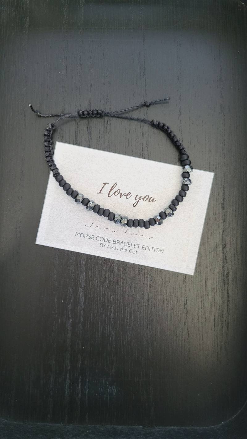 Morse-Code Armband Für Männer Personalisierte Geschenk Paar Jahrestag Bff Ferngeschenk Individuelles Textgeschenk Hochzeit von MAUtheCat