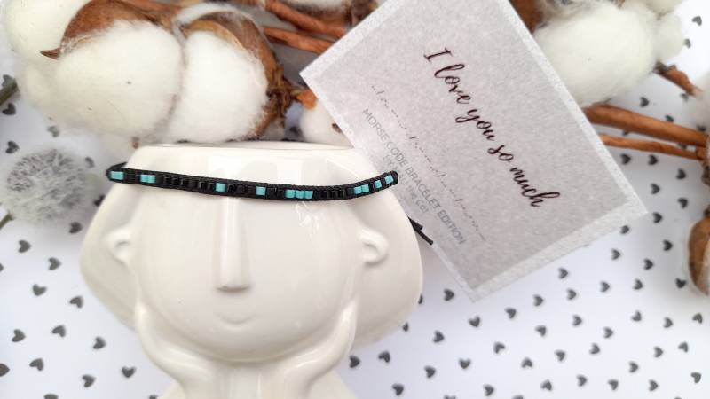 Wunschtext Morsezeichen Armband Paar Herren Personal Geschenk Papa Informatiker von MAUtheCat