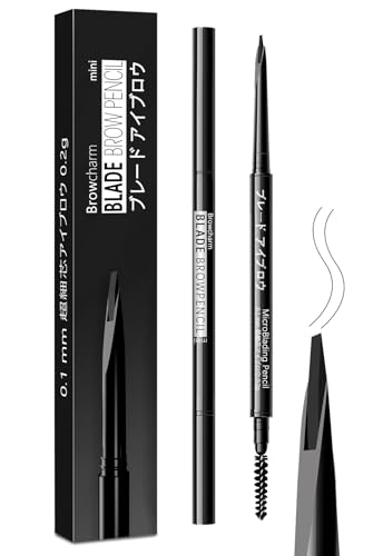 MAVENI Microblading Eyebrow Pencil for Women,0.1mm Ultra-Fine Mechanical Pencil,Draws Tiny Brow Hairs and Fills in Sparse Areas and Gaps,Makeup Brow Definer Waterproof,Lasting,0.2g (01 Black) von MAVENI