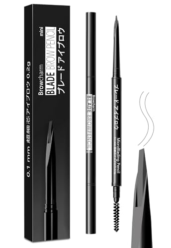 MAVENI Microblading Eyebrow Pencil for Women,0.1mm Ultra-Fine Mechanical Pencil,Draws Tiny Brow Hairs and Fills in Sparse Areas and Gaps,Makeup Brow Definer Waterproof,Lasting,0.2g (02 Light Grey) von MAVENI