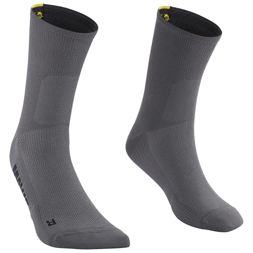 MAVIC Unisex Essential Mid Fahrradsocken, carbon, L von MAVIC