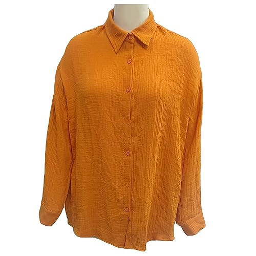 MAVIS LAVEN Damen Bluse Basic Stretch Hemdbluse Elegante Langarm Casual Blusen Button Down fürs Büro von MAVIS LAVEN