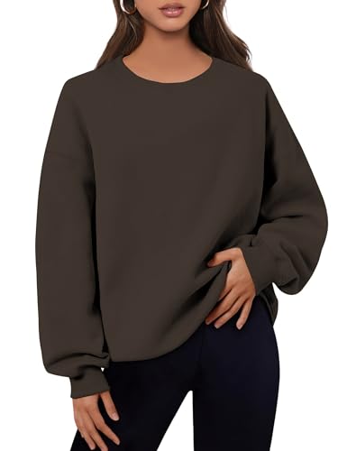 MAVIS LAVEN Damen-Sweatshirt in Übergröße,Rundhalsausschnitt,langärmelig,lässig,lockere Passform,Pullover,Y2k-Top,Herbst von MAVIS LAVEN