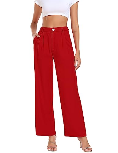 MAVIS LAVEN Frau Basics Hoher Bund Wide Leg Wide Leg Hose von MAVIS LAVEN