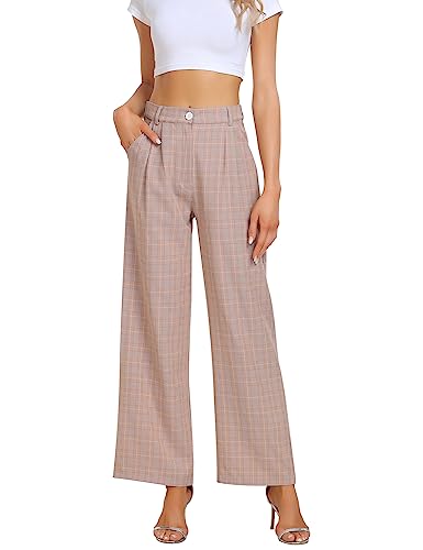 MAVIS LAVEN Jogginghose Damen Baumwolle Freizeithose Yogahose Weites Bein Aktive Freizeit Lose Lounge Pants Breites Bein Hausehose Sporthose mit Taschen von MAVIS LAVEN