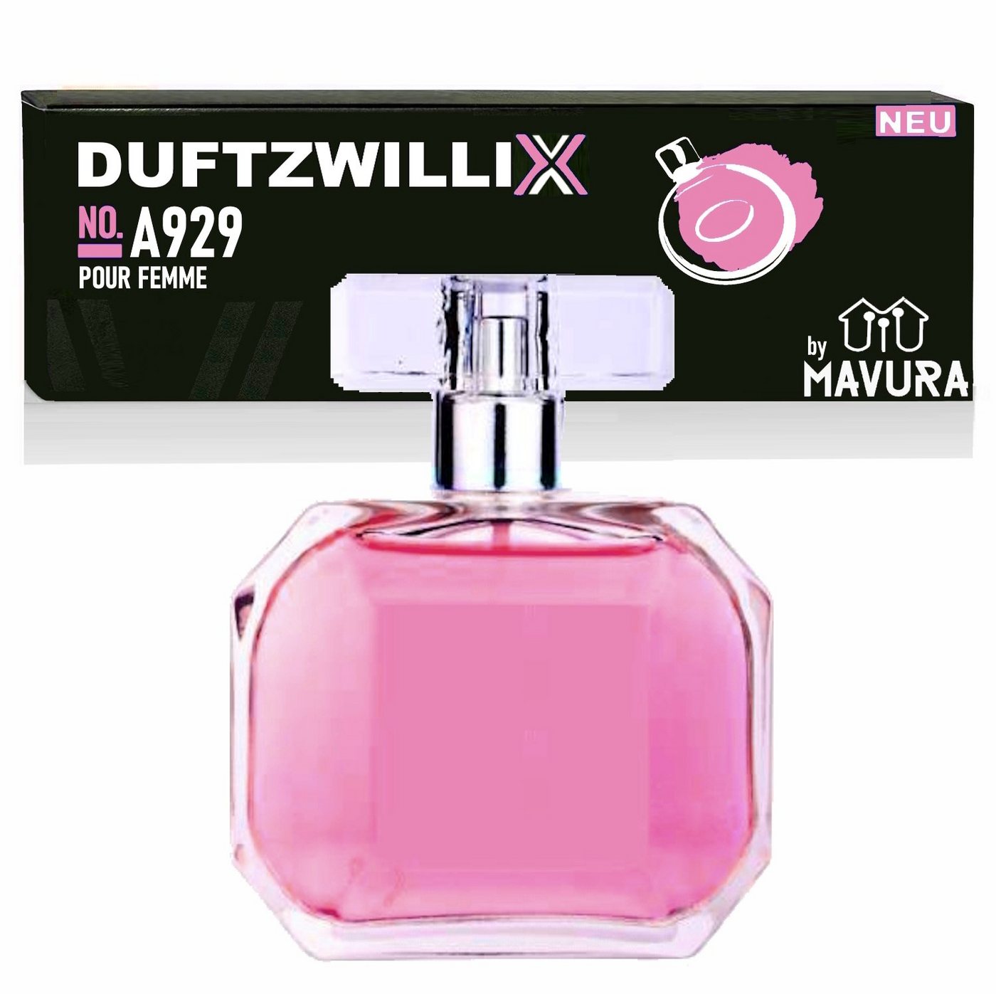 MAVURA Eau de Parfum DUFTZWILLIX No. A929 - Damen Parfüm - süß & fruchtig, - 100ml - Duftzwilling / Dupe Sale von MAVURA