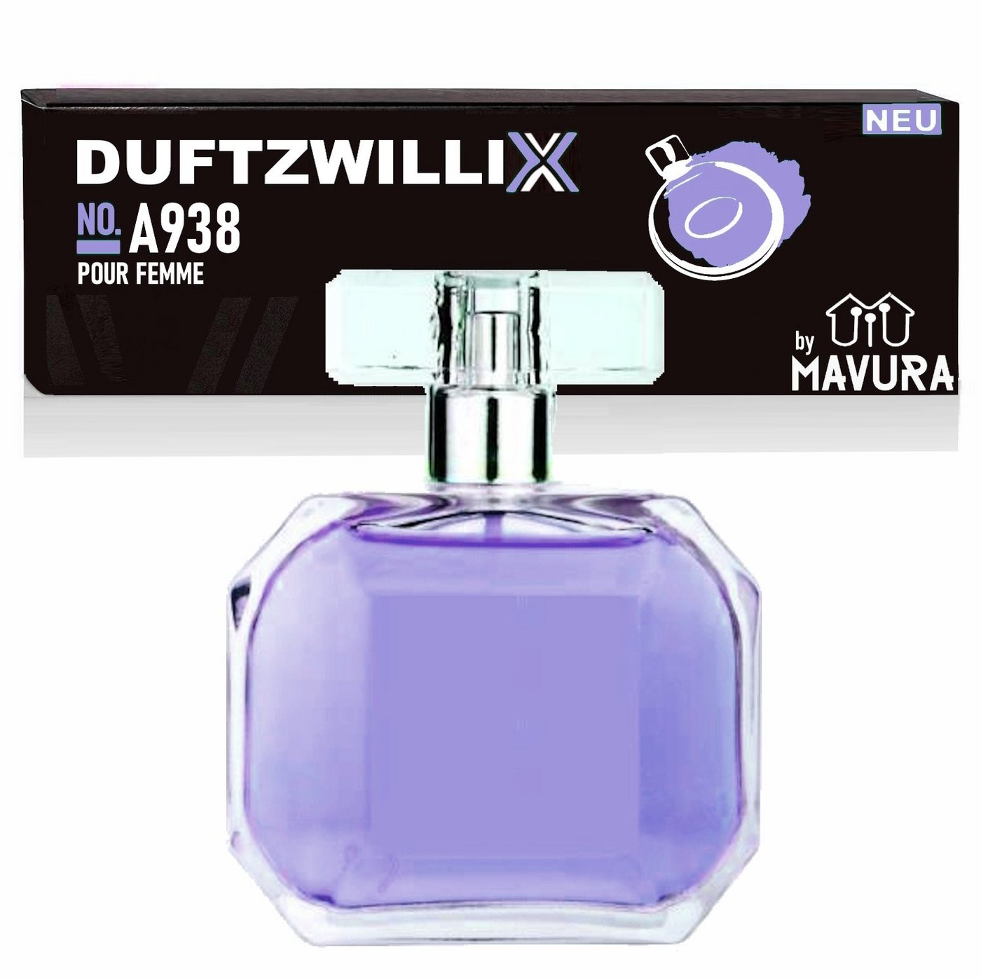 MAVURA Eau de Parfum DUFTZWILLIX No. A938 - Damen Parfüm - orientalische & würzige Noten, - 100ml - Duftzwilling / Dupe Sale von MAVURA