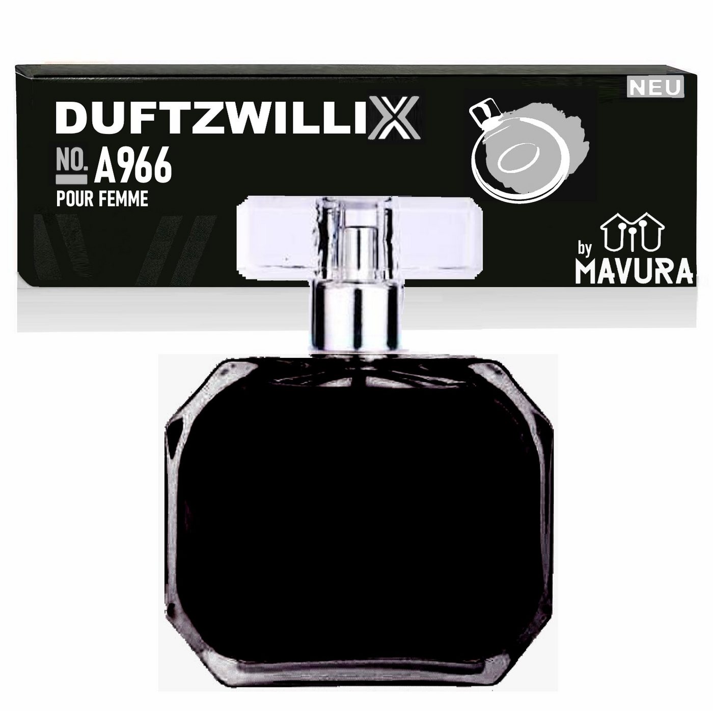 MAVURA Eau de Parfum DUFTZWILLIX No. A966 - Damen Parfüm - süße & orientalische Noten, - 100ml - Duftzwilling / Dupe Sale von MAVURA