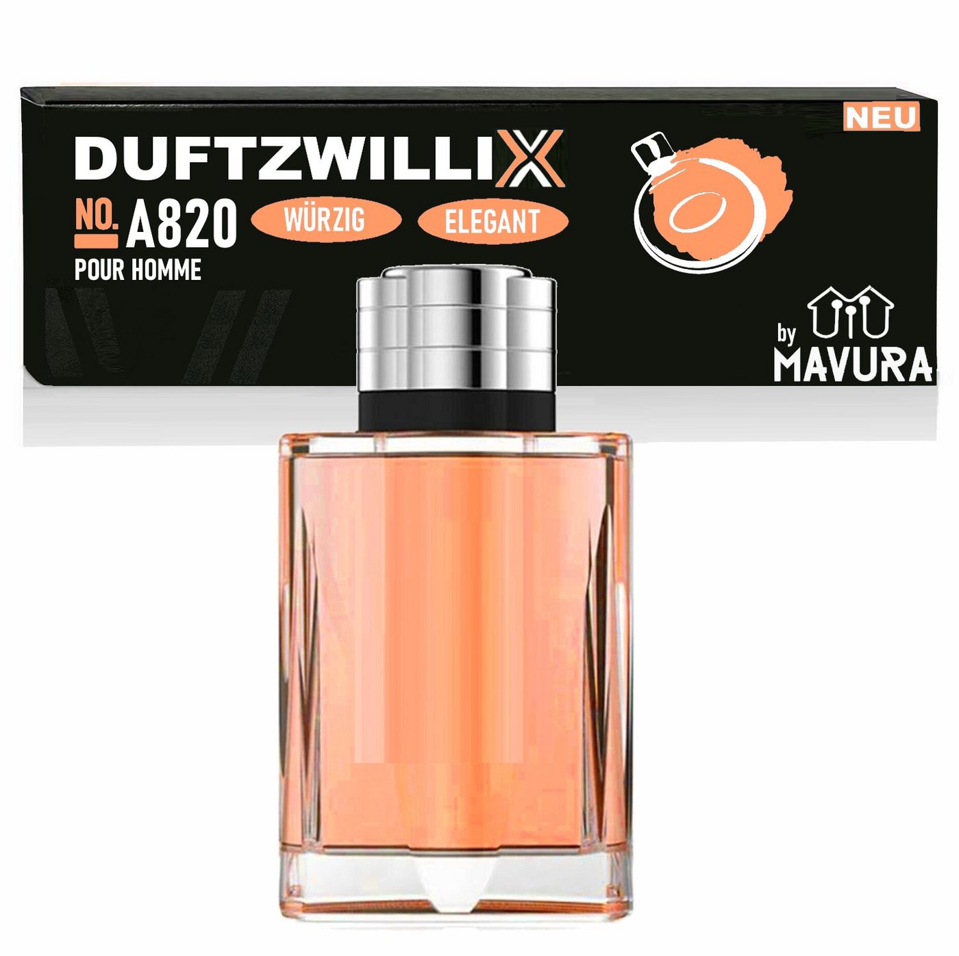 MAVURA Eau de Toilette DUFTZWILLIX No. A820 - Parfüm für Herren - würzig eleganter Duft, - 100ml - Duftzwilling / Dupe Sale von MAVURA