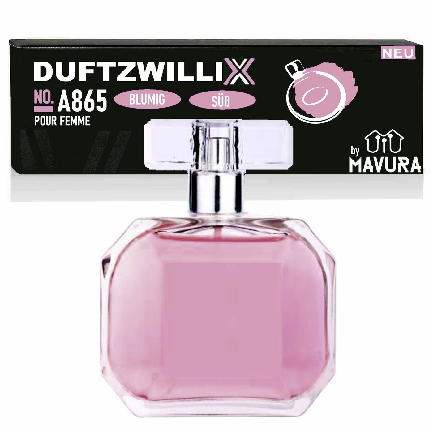 MAVURA Eau de Toilette DUFTZWILLIX No. A865 - Damen Parfüm - blumig, süße Noten, - 100ml - Duftzwilling / Dupe Sale von MAVURA