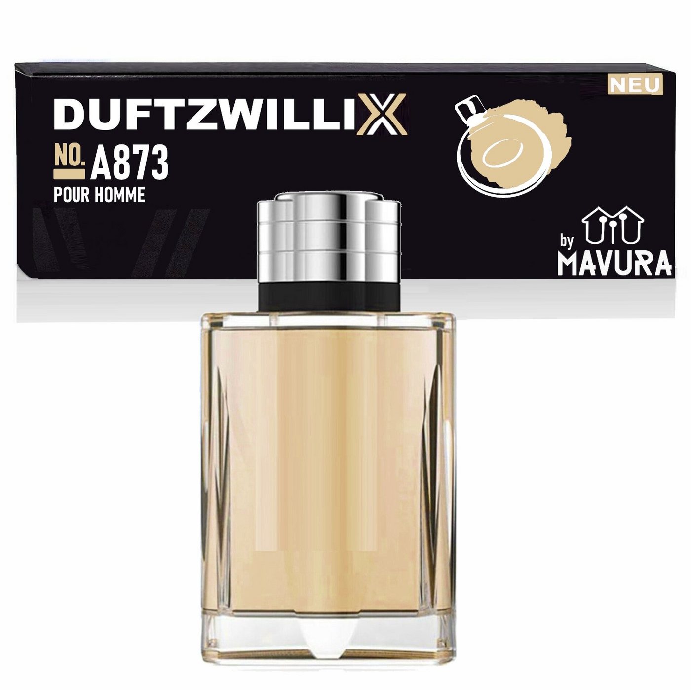 MAVURA Eau de Toilette DUFTZWILLIX No. A873 - Herren Parfüm - würzige & süße Noten, - 100ml - Duftzwilling / Dupe Sale von MAVURA