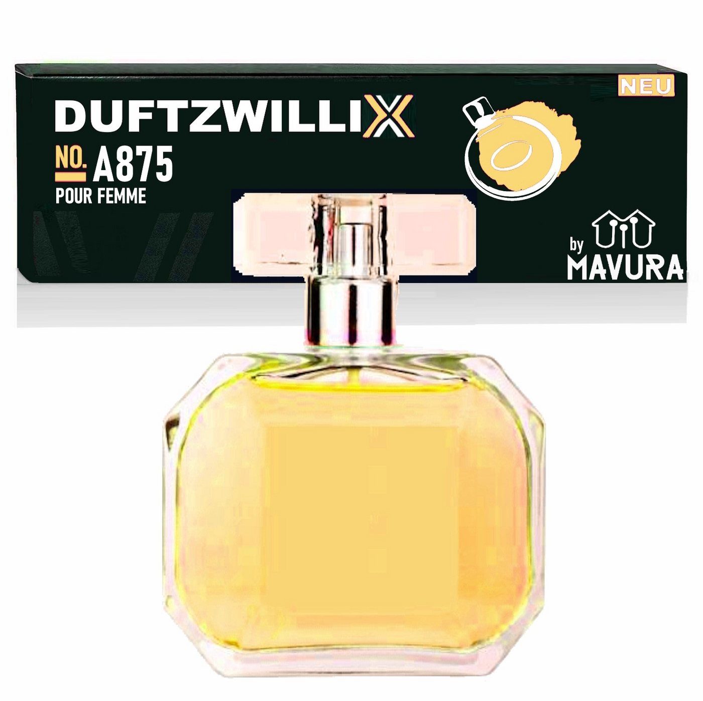 MAVURA Eau de Toilette DUFTZWILLIX No. A875 - Damen Parfüm - blumig, frische Noten, - 100ml - Duftzwilling / Dupe Sale von MAVURA