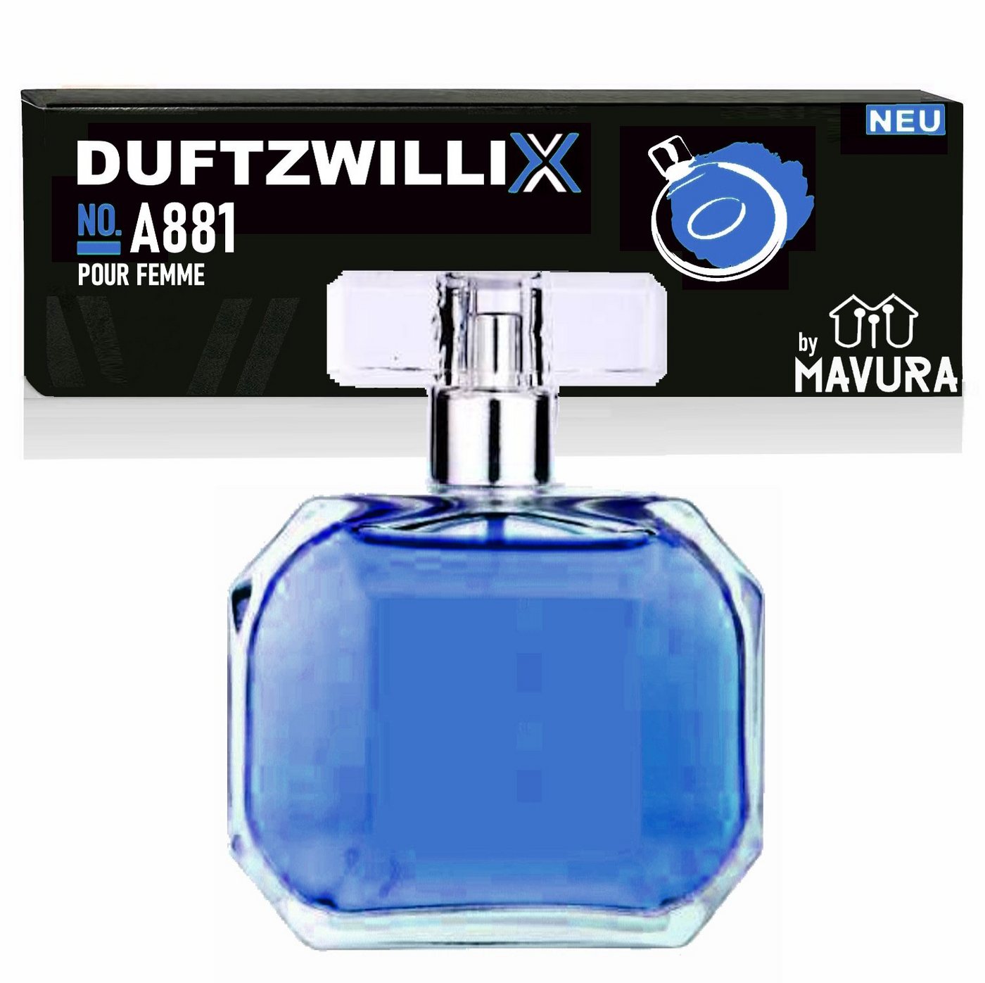 MAVURA Eau de Toilette DUFTZWILLIX No. A881 - Damen Parfüm - orientalische & blumige Noten, - 100ml - Duftzwilling / Dupe Sale von MAVURA