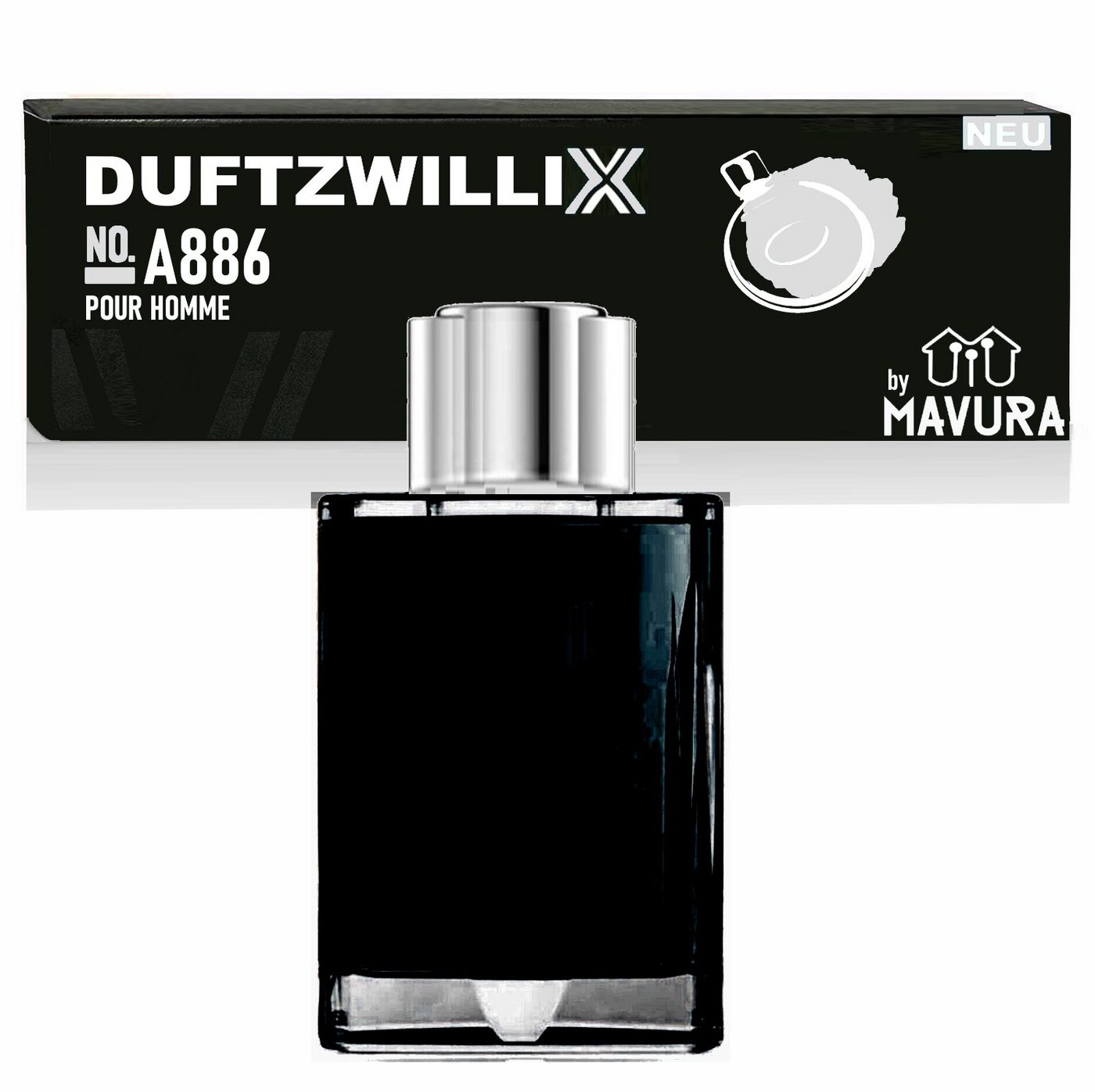 MAVURA Eau de Toilette DUFTZWILLIX No. A886 - Parfüm für Herren - frische & würzige Noten, - 100ml - Duftzwilling / Dupe Sale von MAVURA