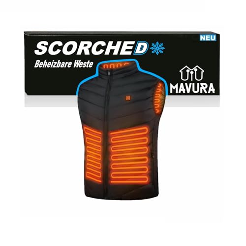MAVURA SCORCHED Premium Heizjacke Heizweste Beheizbare Weste von MAVURA