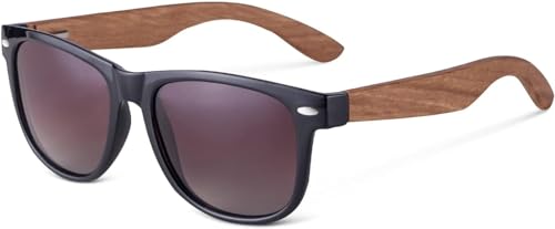 MAVURA TropicBreeze Walnussholz Design Sonnenbrille Natürliche Herren Damen Holz Mode Brille Polarisiert Pilot UV400 von MAVURA