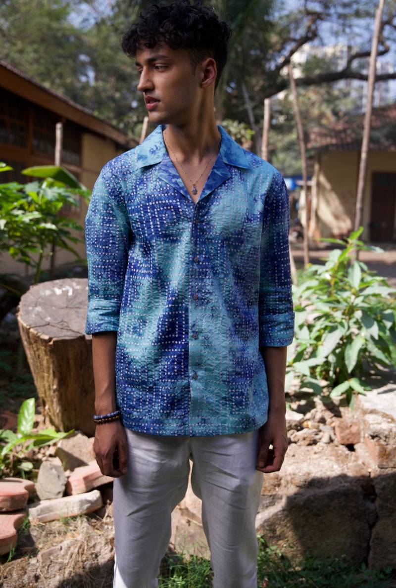 Designer Batik Baumwoll Shirt von MAVUTieDye