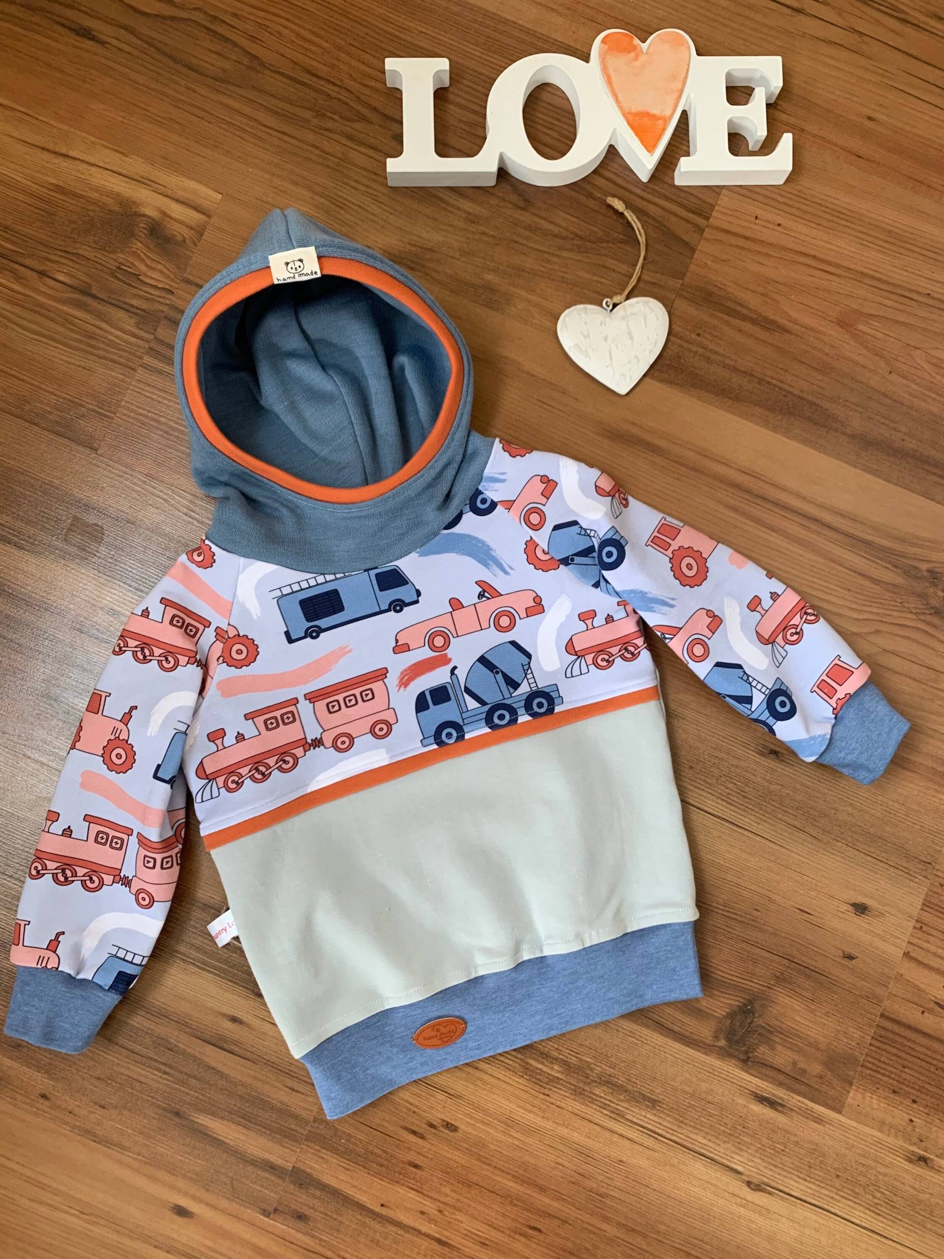 Hoodie Gr 80 /Bioqualität/Neu /Handmade/Absolutes Unikat von MAWICOUNTRYLOOK