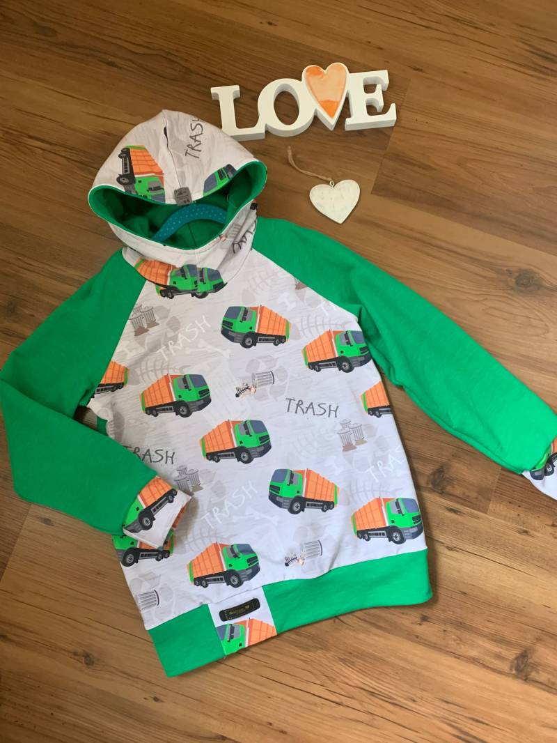 Hoodie Gr.140 /Handmade/Neu /Bioqualität /Absolutes Unikat von MAWICOUNTRYLOOK