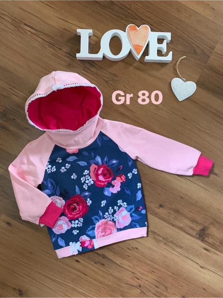 Hoodie in Der Gr 80 Handmade Absolutes Unikat von MAWICOUNTRYLOOK