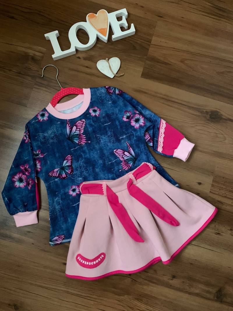 Set/ Rock Und Tunika Mit Fledermausärmel in Der Gr 86 Handmade /Neu Absolutes Unikat von MAWICOUNTRYLOOK