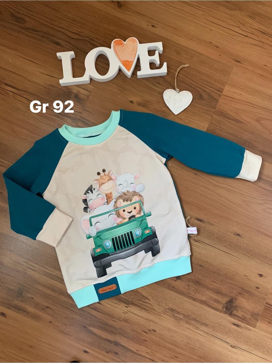 Sweatshirt Gr 92/Handmade/Neu /Absolutes Unikat/Bioqualität von MAWICOUNTRYLOOK