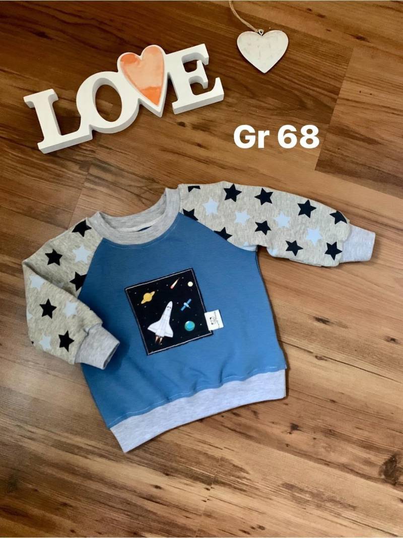 Sweatshirt Gr68 /Bioqualität/Neu /Angerauterjersey /Handmade von MAWICOUNTRYLOOK