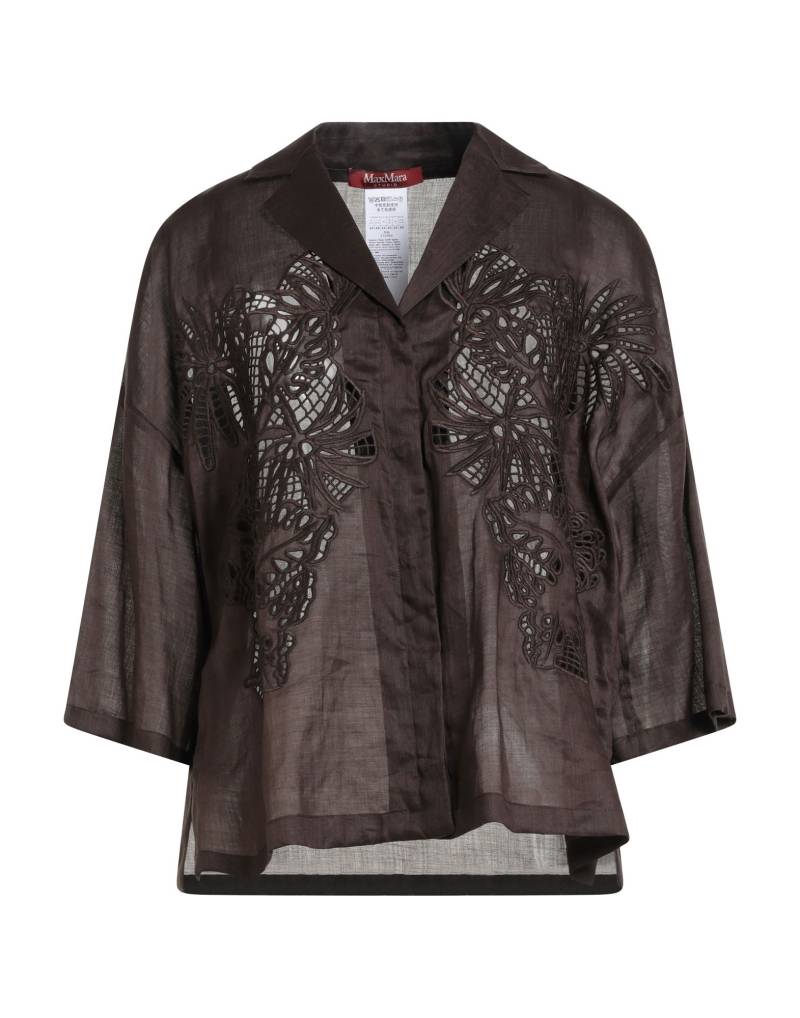 MAX MARA STUDIO Hemd Damen Dunkelbraun von MAX MARA STUDIO