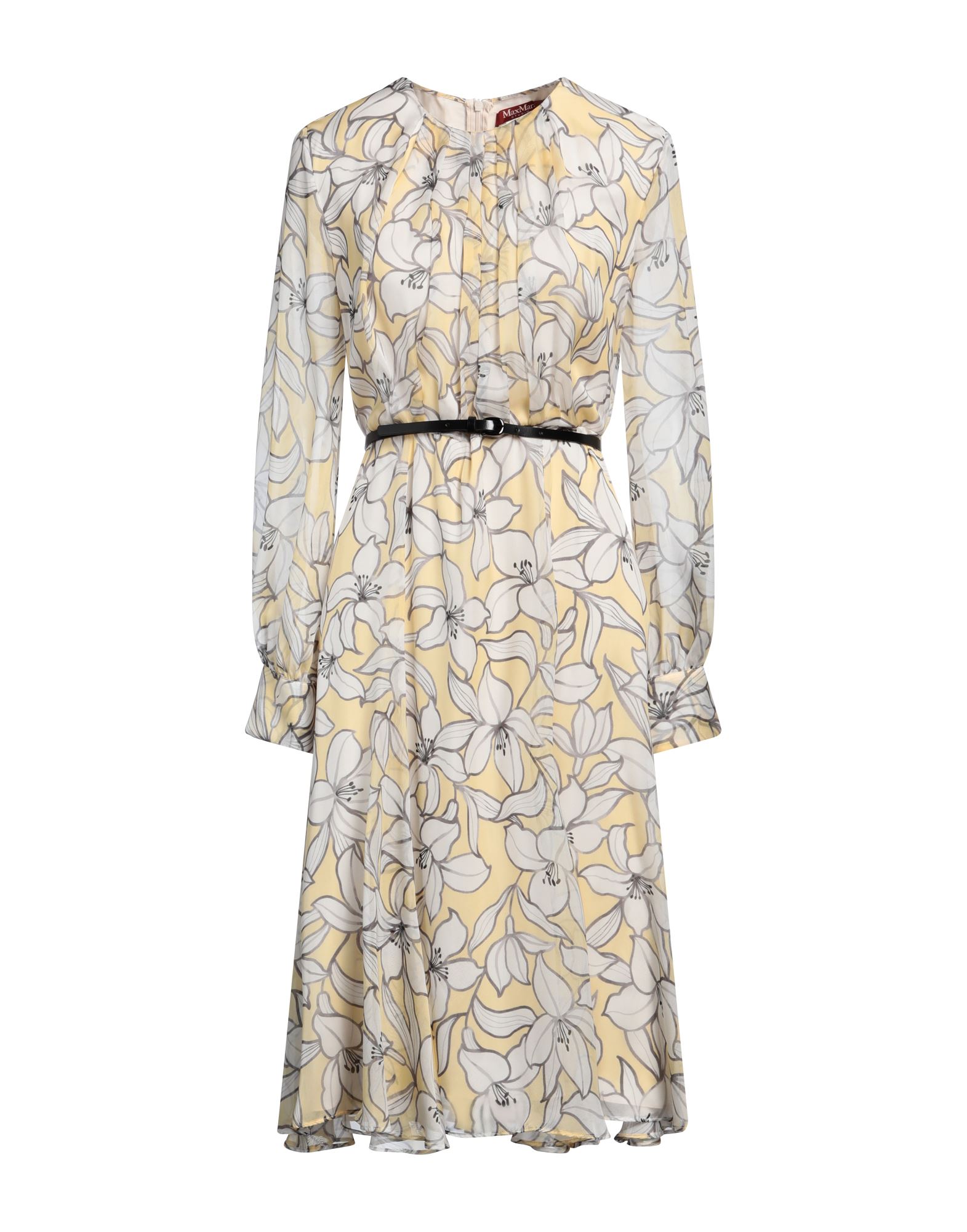 MAX MARA STUDIO Midi-kleid Damen Hellgelb von MAX MARA STUDIO