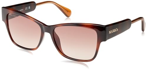 MAX &CO Damen MO0054 Sonnenbrille, Braun (Dark Havana), 55/15/140 von MAX &CO