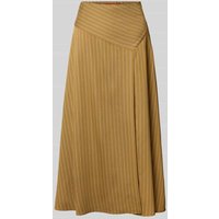 MAX&Co. Ausgestellter Midi-Rock aus Viskose-Mix Modell 'TRUDY' in Camel, Größe 44 von MAX&Co.